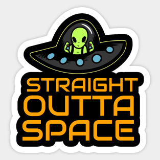 Straight Outta Space Sticker